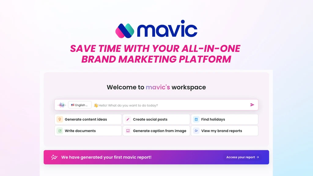 Mavic AI Brand Marketer